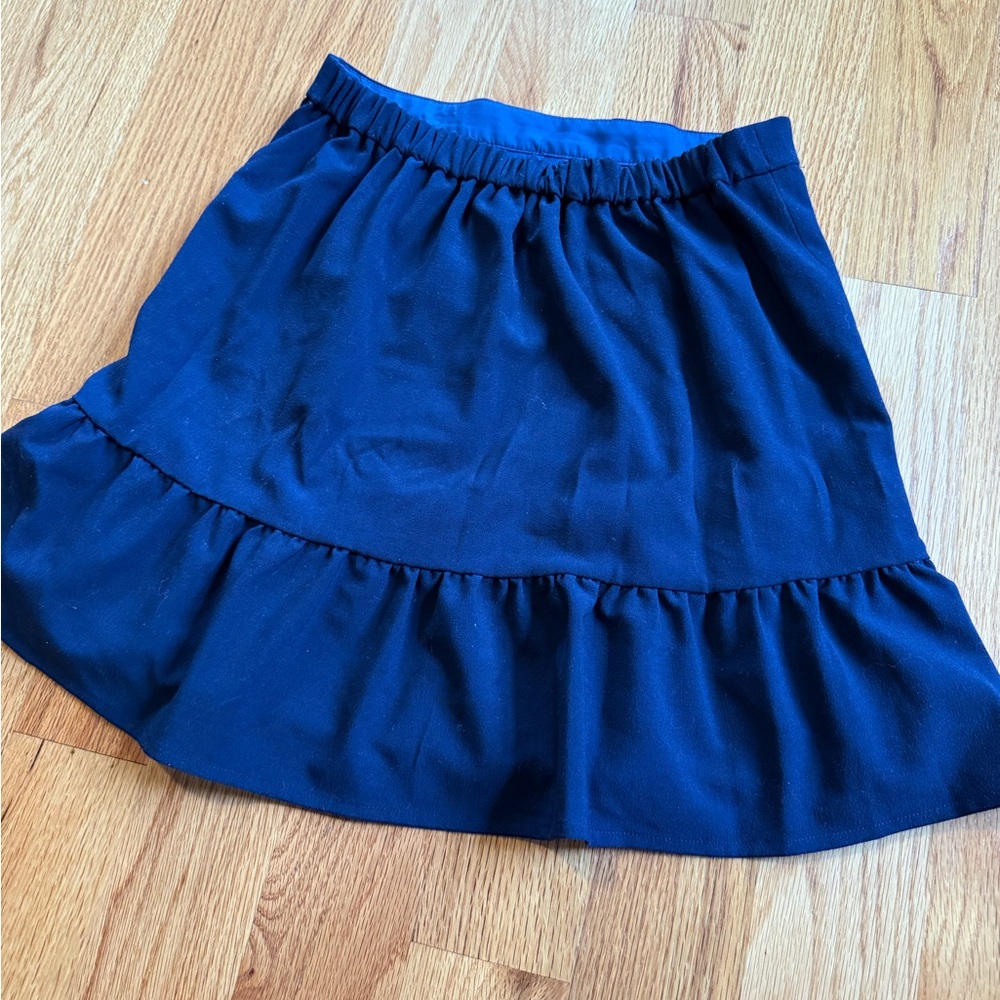 J. Crew Dark Blue A-Line Skirt